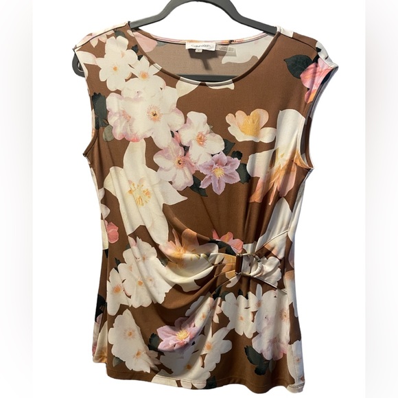 Calvin Klein Tops - Calvin Klein Women’s Floral Print Top.